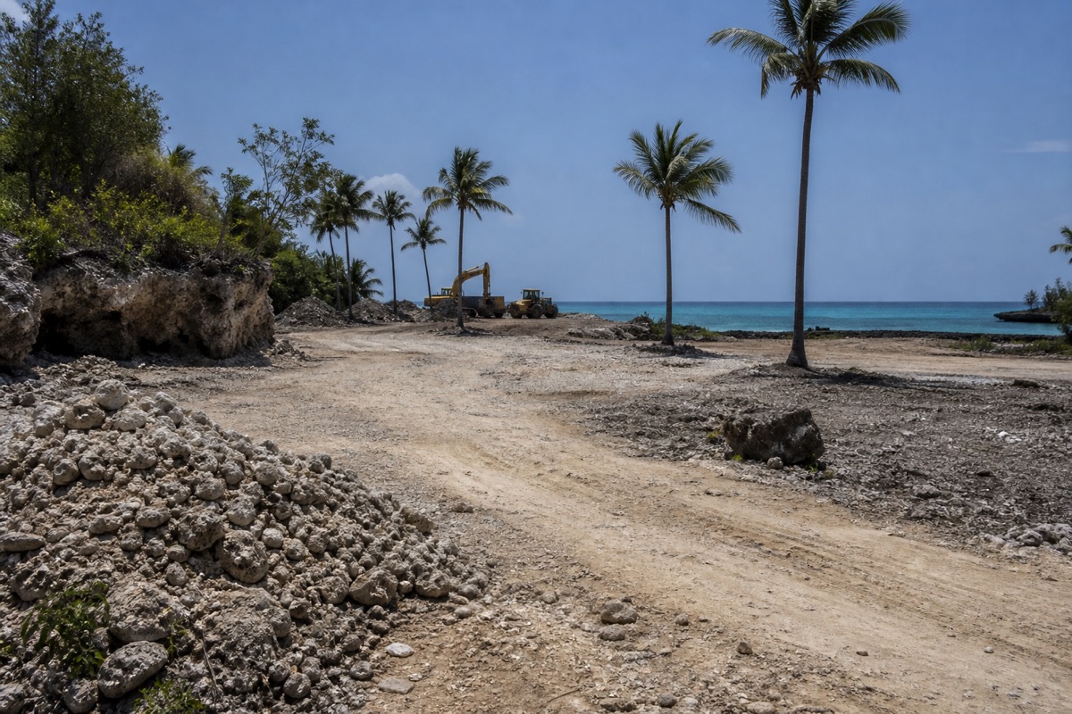 Equipment hire and siteworks in Fumba